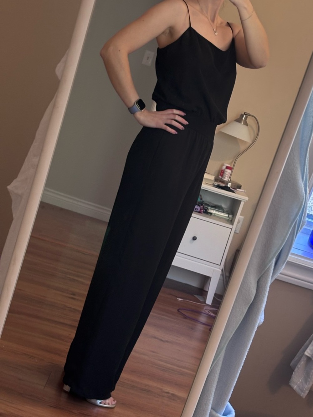 Aritzia Little Moon Black Jumpsuit with Spaghetti Straps